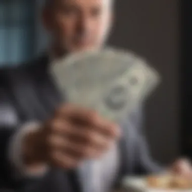 A close-up view of cash in hand representing financial readiness