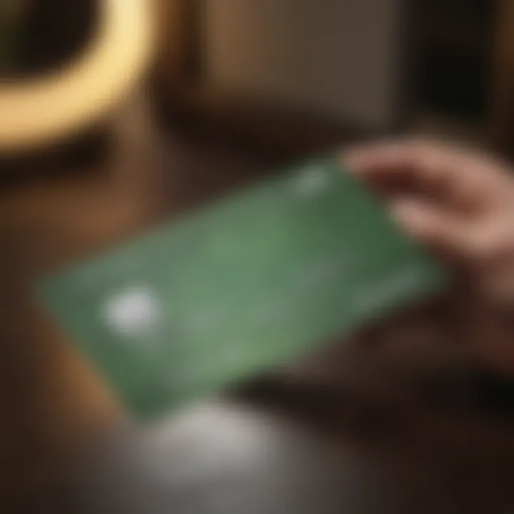 Conceptual image of financial management strategies utilizing the Amex Green Card