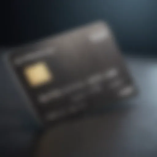 Visual representation of a debit card with distinctive features