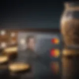 Illustration showcasing cashback rewards on the Sofi Mastercard