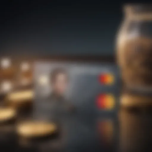 Illustration showcasing cashback rewards on the Sofi Mastercard