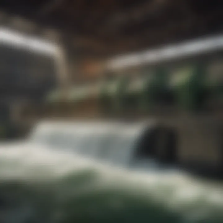 Hydropower plant utilizing water flow for energy production