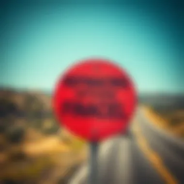 Navigating Refinancing Options Road sign indicating financial direction