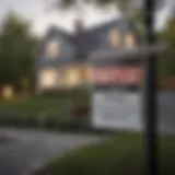 A house with a for sale sign in front