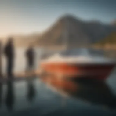 Expert Guidance in Boat Financing A financial advisor discussing options with a potential boat buyer.