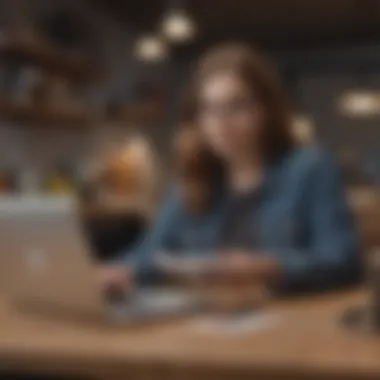 Evaluating Loan Offers: The Digital Approach A person reviewing loan offers on a laptop