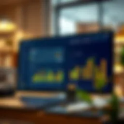 A sophisticated retail dashboard displaying key financial metrics.