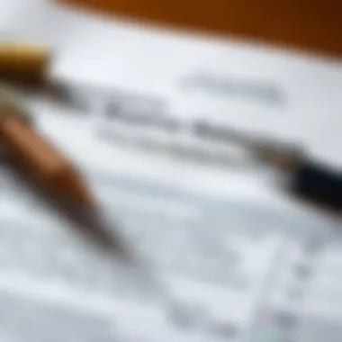 Understanding Tax Benefits A close-up of a tax document with highlighted deductions for homeowners
